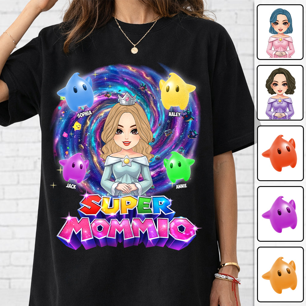 Super Mommio Galaxy Customized Shirt, Gift For Mommy Mama L0411 Hv01