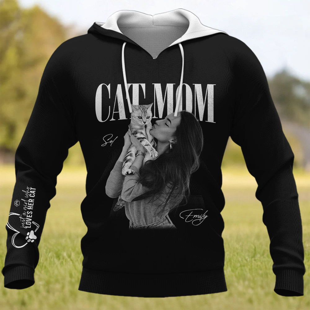 Cat Mom Cat Dad - Washed Tee Retro Bootleg Shirt For Cat Lovers T1807