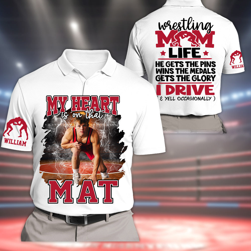 Wrestling Mom Life - Personalized Shirt For Wrestling Family NA04 Li29