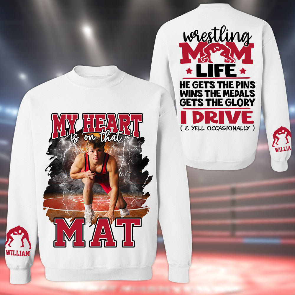 Wrestling Mom Life - Personalized Shirt For Wrestling Family NA04 Li29