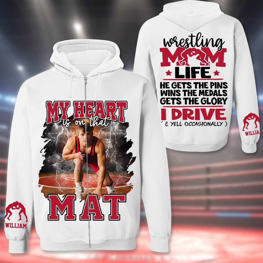 Wrestling Mom Life - Personalized Shirt For Wrestling Family NA04 Li29