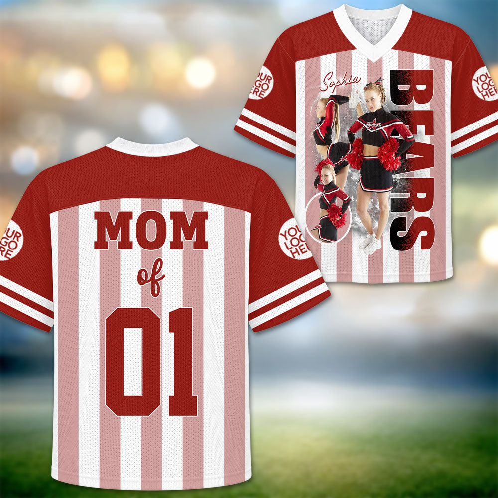 Personalized Cheer Family Jersey with Photo, Name & Number - Personalized Gift For Cheerleader A2110 Pt99