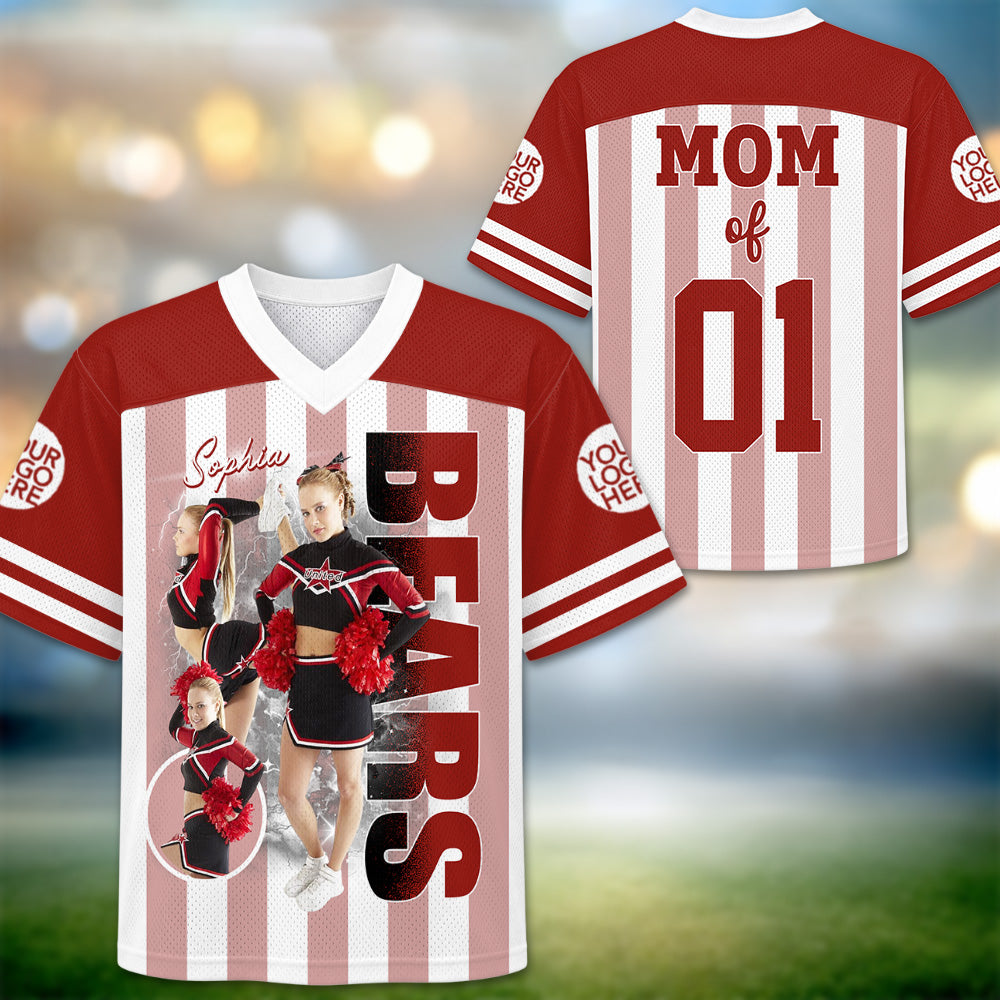 Personalized Cheer Family Jersey with Photo, Name & Number - Personalized Gift For Cheerleader A2110 Pt99
