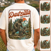 Personalized Dadzilla Father Of Monster T-Shirt Father Day Gifts for Dad Funny Papa Tshirt Cool Daddy Dinosaur Vintage Retro Shirt for Men Pt99