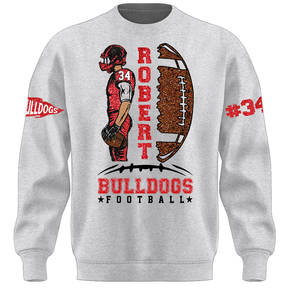 Custom Photo Football Game Day Personalized Shirt Custom Team Name K1702 MT2
