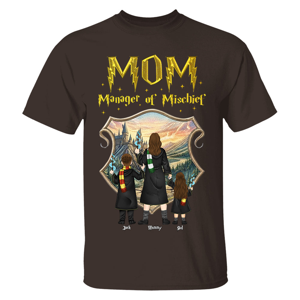 Customized Manager Of Mischief Mom Shirt, Gift For Mother's Day L0411