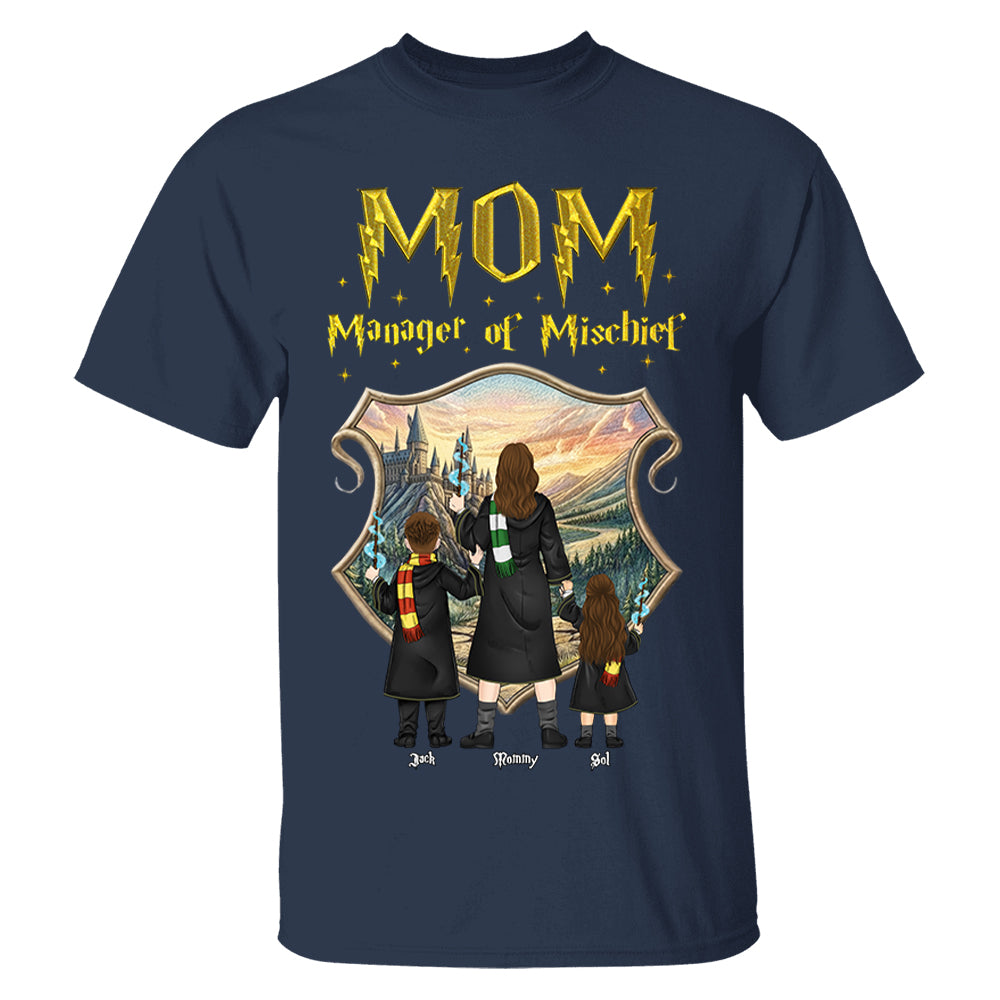 Customized Manager Of Mischief Mom Shirt, Gift For Mother's Day L0411