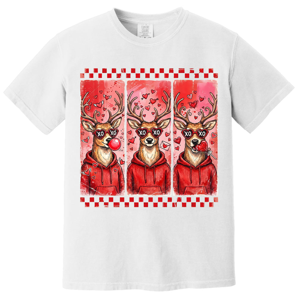 Personalized Retro Valentines Hunting Shirt, Deer Hunter Valentine Shirt Gift T24