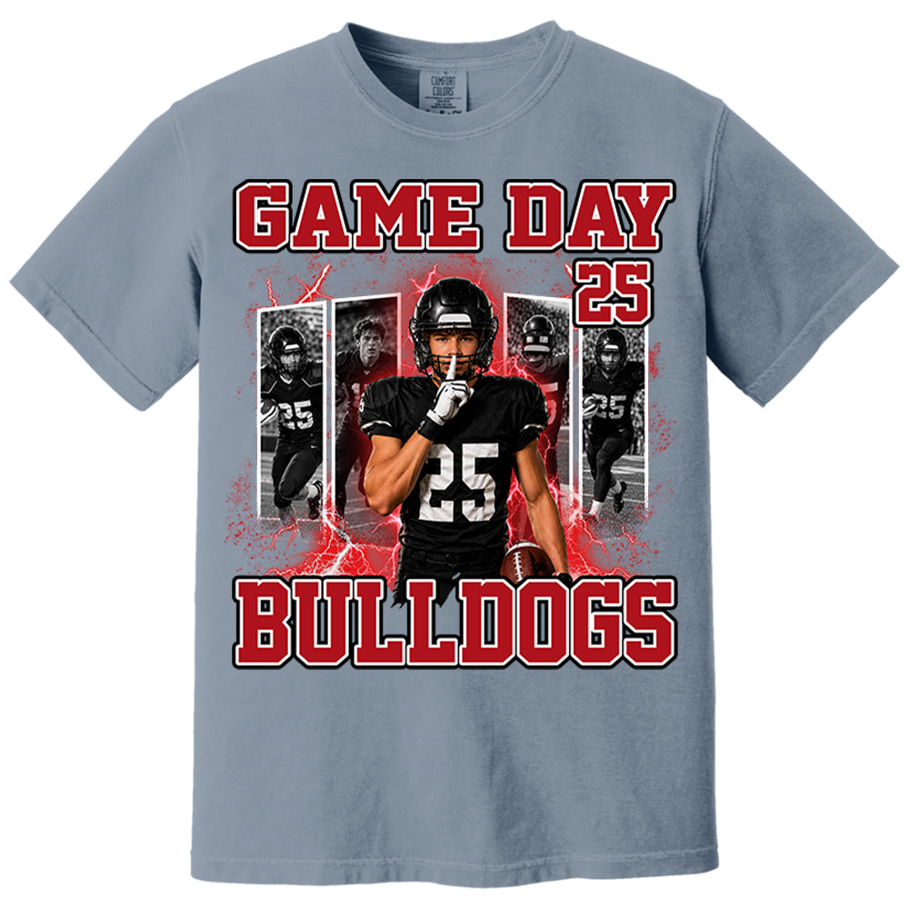 Custom Photo Football Game Day Shirt  Football Mom Shirt L0411 Nh00