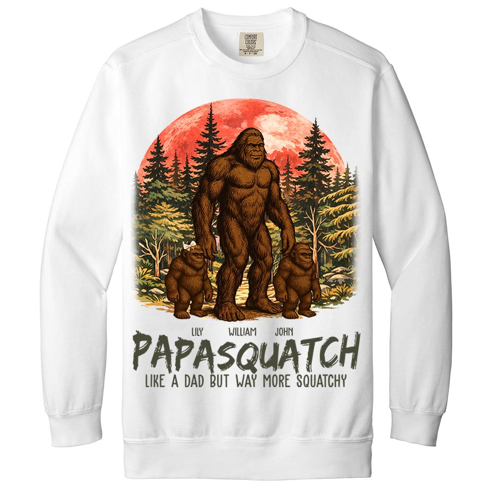 Custom Papasquatch, Like A Grandpa, Just Way More Squatchy Vintage Shirt Nh00