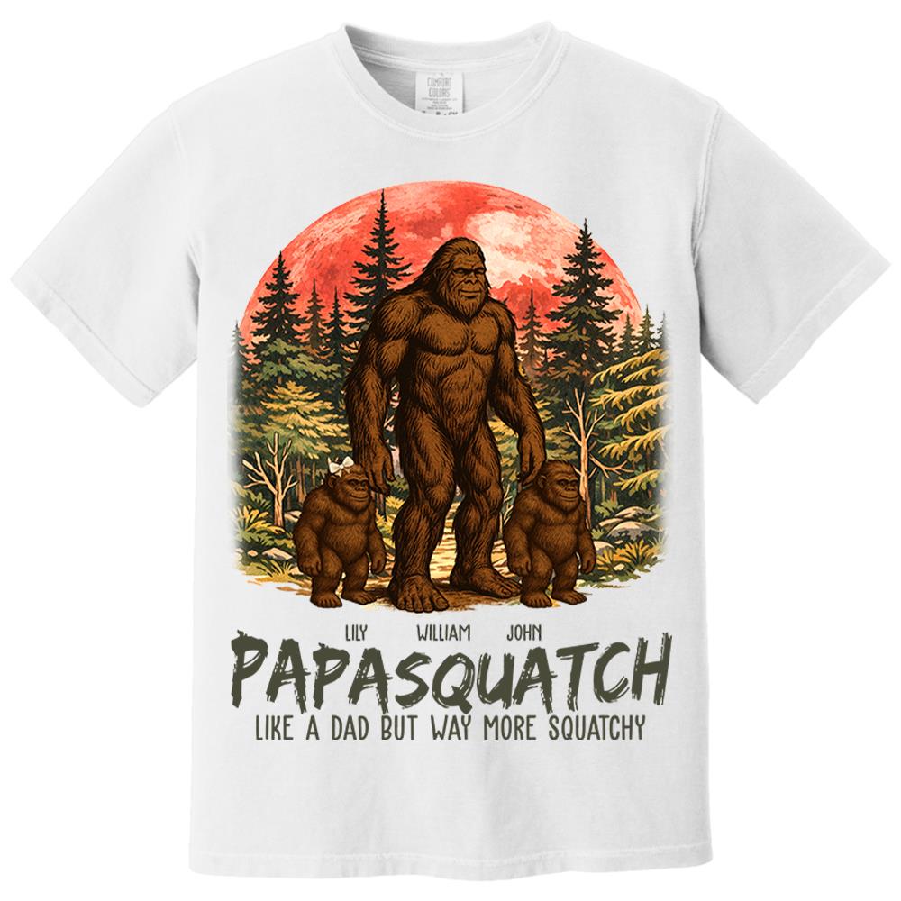 Custom Papasquatch, Like A Grandpa, Just Way More Squatchy Vintage Shirt Nh00