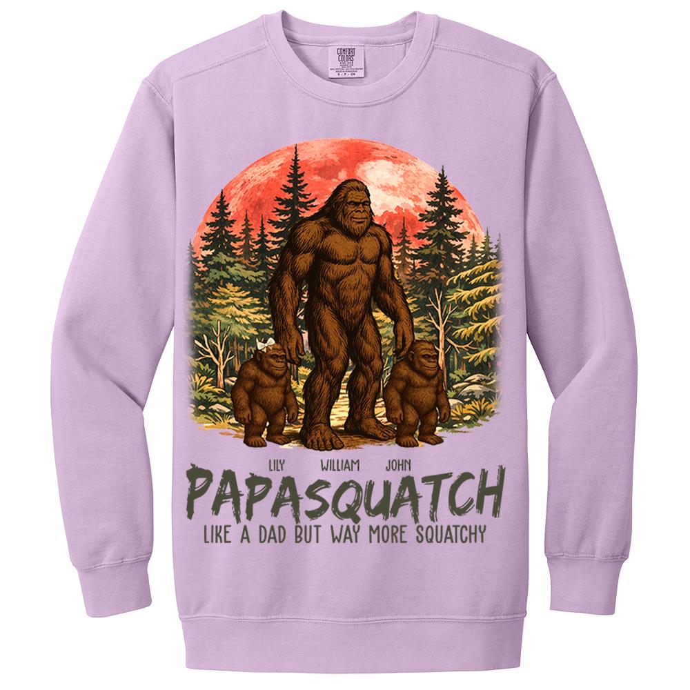 Custom Papasquatch, Like A Grandpa, Just Way More Squatchy Vintage Shirt Nh00