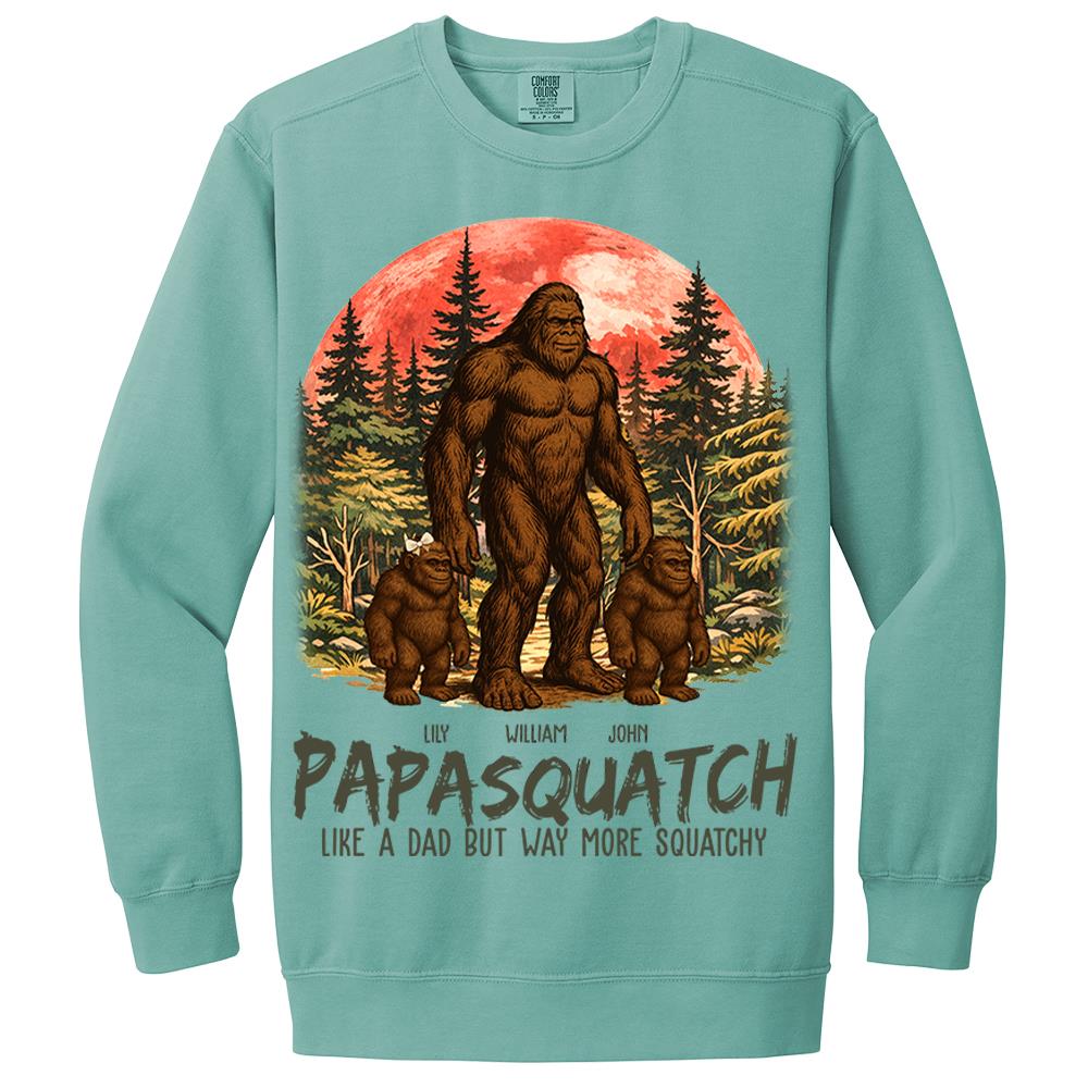 Custom Papasquatch, Like A Grandpa, Just Way More Squatchy Vintage Shirt Nh00