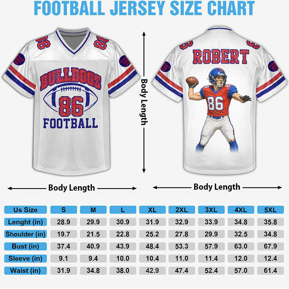 Personalized Football Mom Jersey Custom Photo Football Player - Sport Loving Family Gifts K1702 MT2