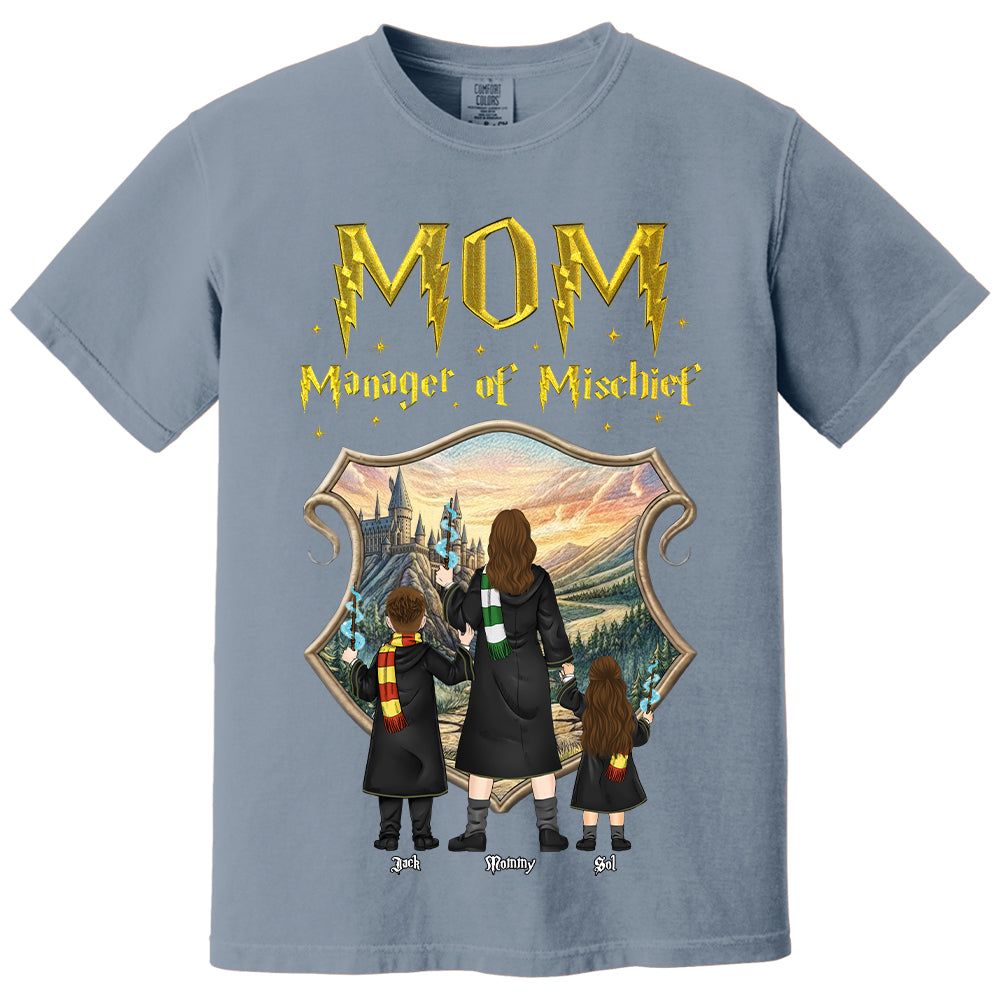 Customized Manager Of Mischief Mom Shirt, Gift For Mother's Day L0411