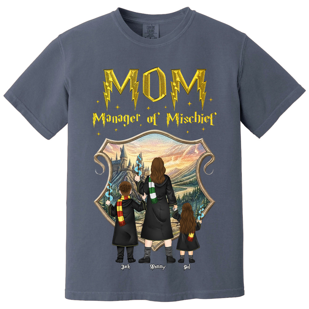 Customized Manager Of Mischief Mom Shirt, Gift For Mother's Day L0411