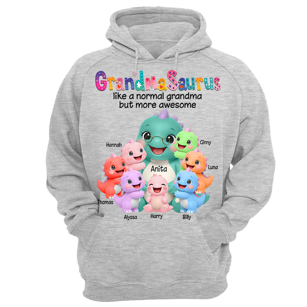 Grandmasaurus Like A Normal Grandma But More Awesome, Grandmasaurus And Grandkids, Custom Shirt Gift For Grandma, Gift for Grandma Tshirt Sweatshirt MI209 Li29