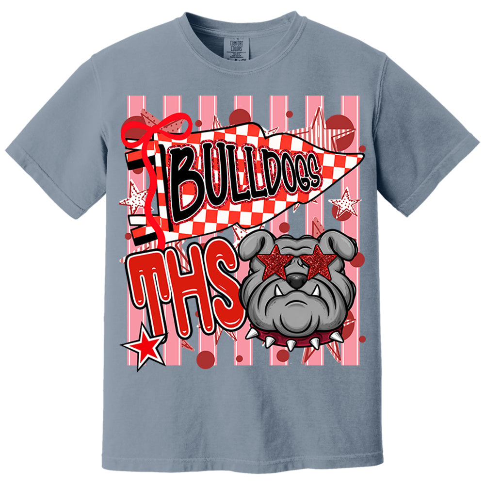 Custom Cheer Team Mascot, Mascot Neon Striped Shirt L0411 Nh00