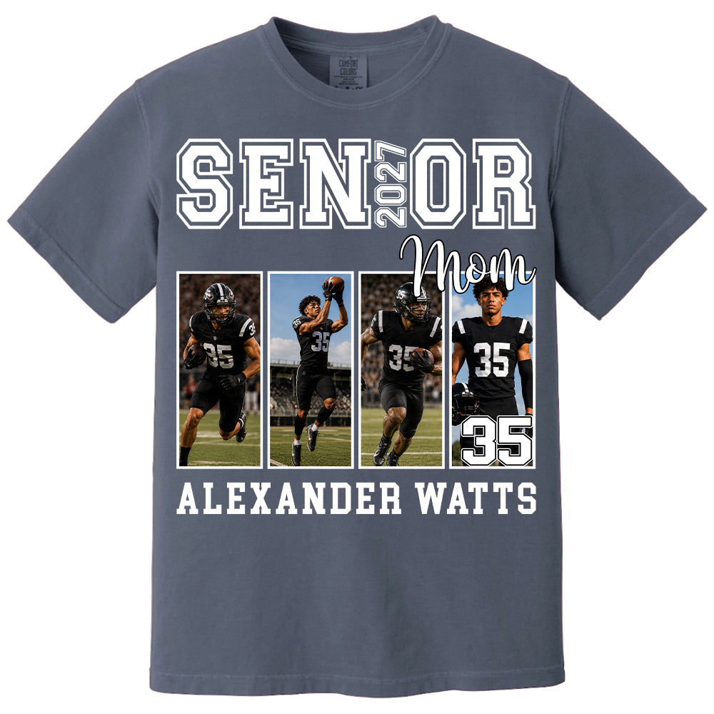 Senior Mom Custom Photo 2027 Sport Mom Shirt L0411 TH23