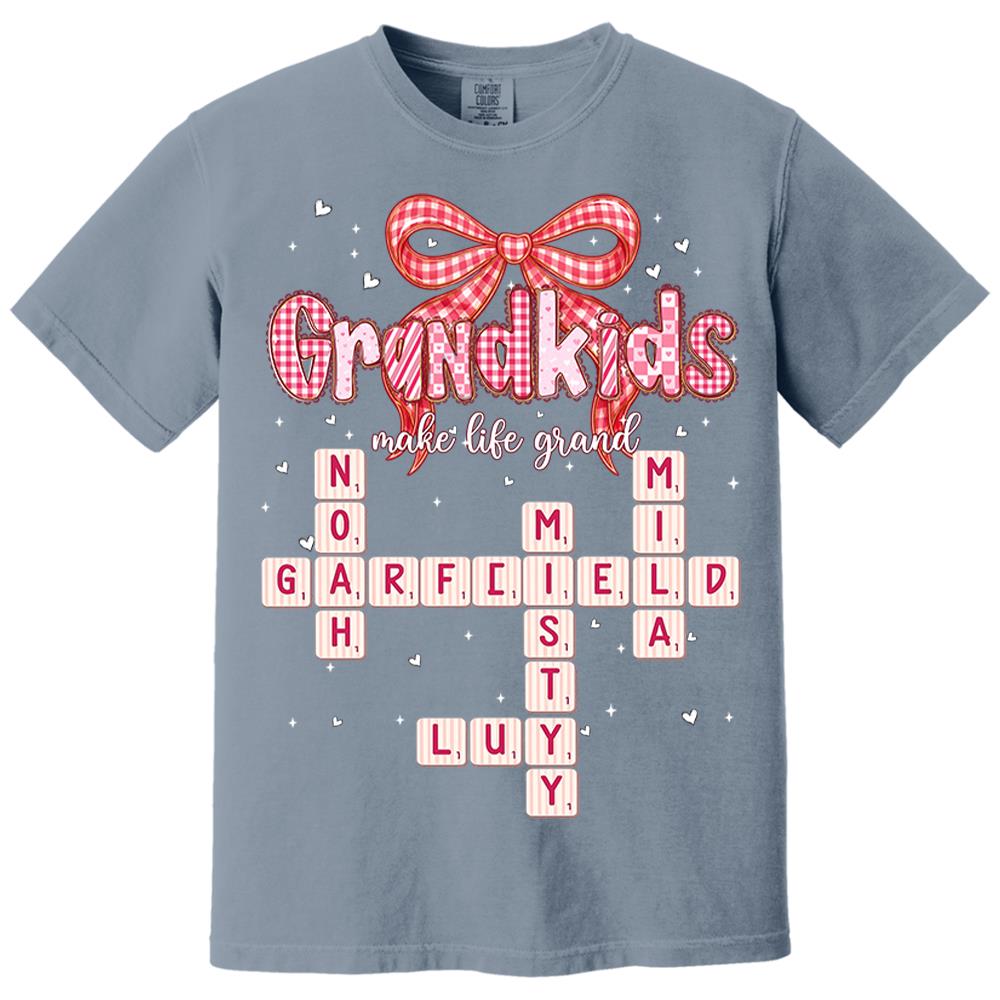 Personalized Mama Gigi Nana Crossword Valentine Shirt Nh00