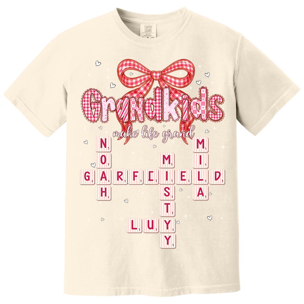 Personalized Mama Gigi Nana Crossword Valentine Shirt Nh00