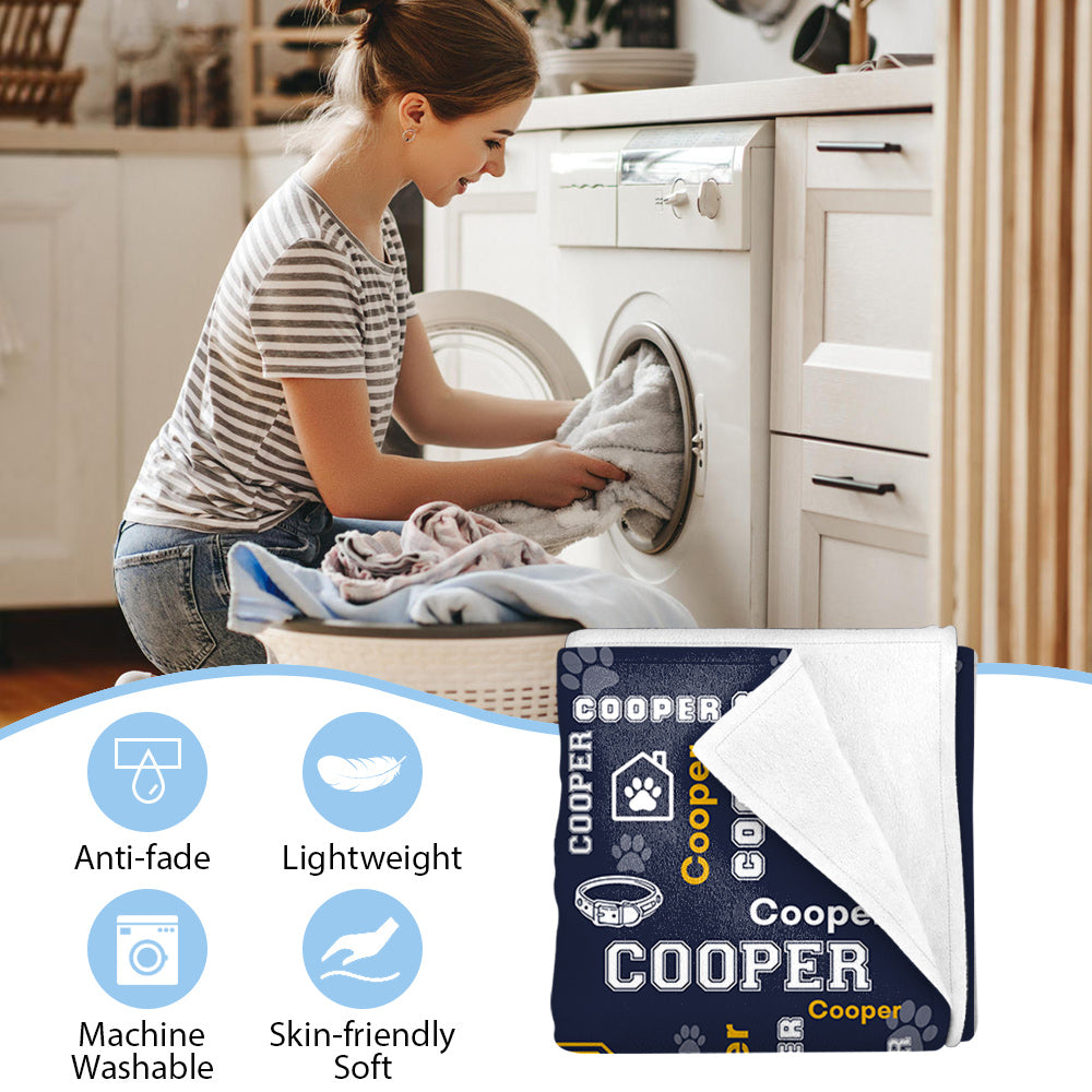 Personalized Photo Dog Blanket, Gift For Dog Lover T1807 Do99