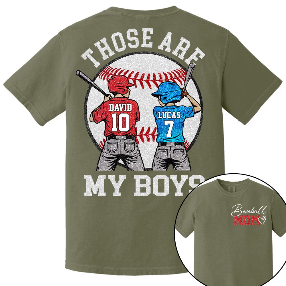 Personalized Baseball Mom Softball Ballpark Mom Shirt Those Are My Kids Shirt Gift For Sport Family T1807 Hv01