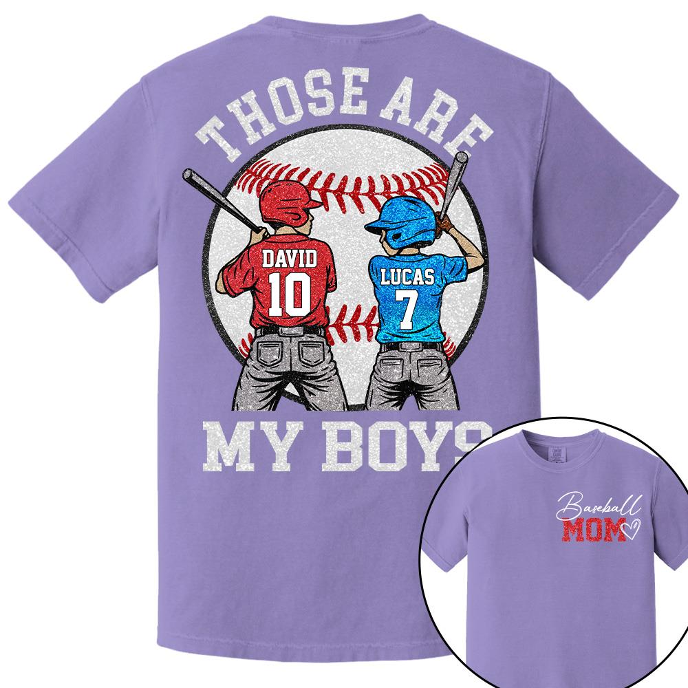 Personalized Baseball Mom Softball Ballpark Mom Shirt Those Are My Kids Shirt Gift For Sport Family T1807 Hv01