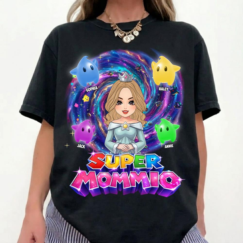 Super Mommio Galaxy Customized Shirt, Gift For Mommy Mama L0411 Hv01