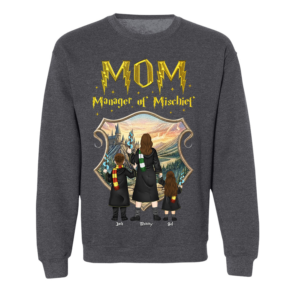 Customized Manager Of Mischief Mom Shirt, Gift For Mother's Day L0411