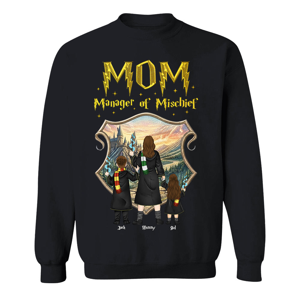 Customized Manager Of Mischief Mom Shirt, Gift For Mother's Day L0411