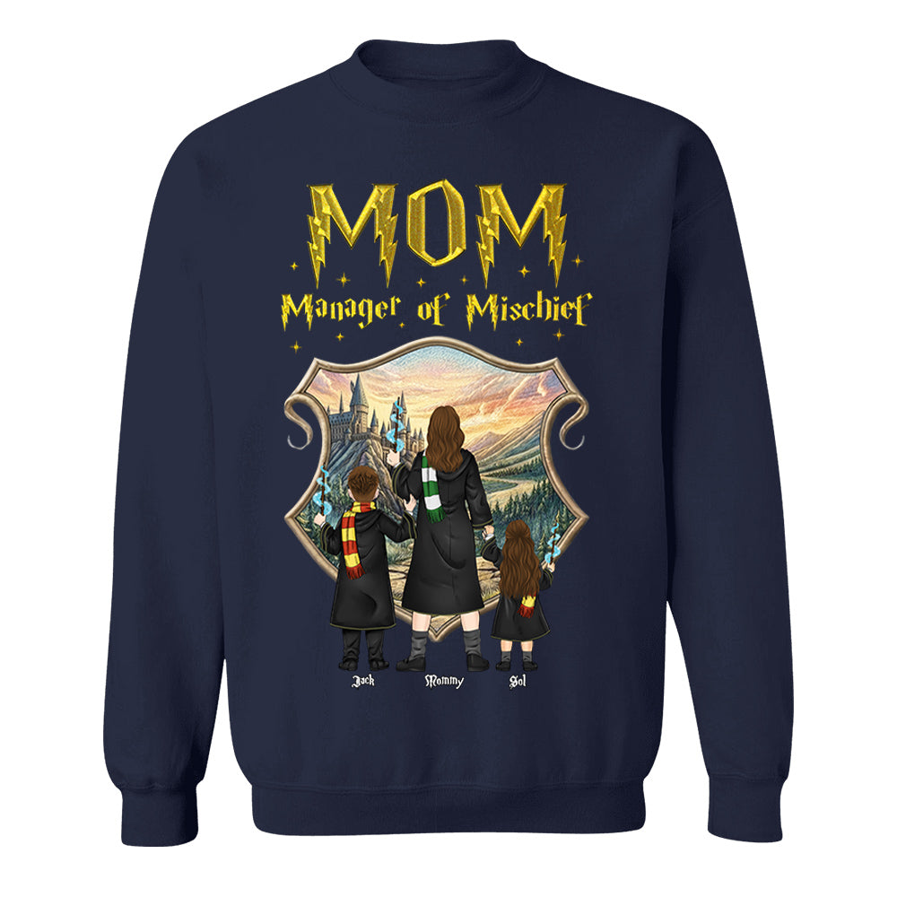 Customized Manager Of Mischief Mom Shirt, Gift For Mother's Day L0411