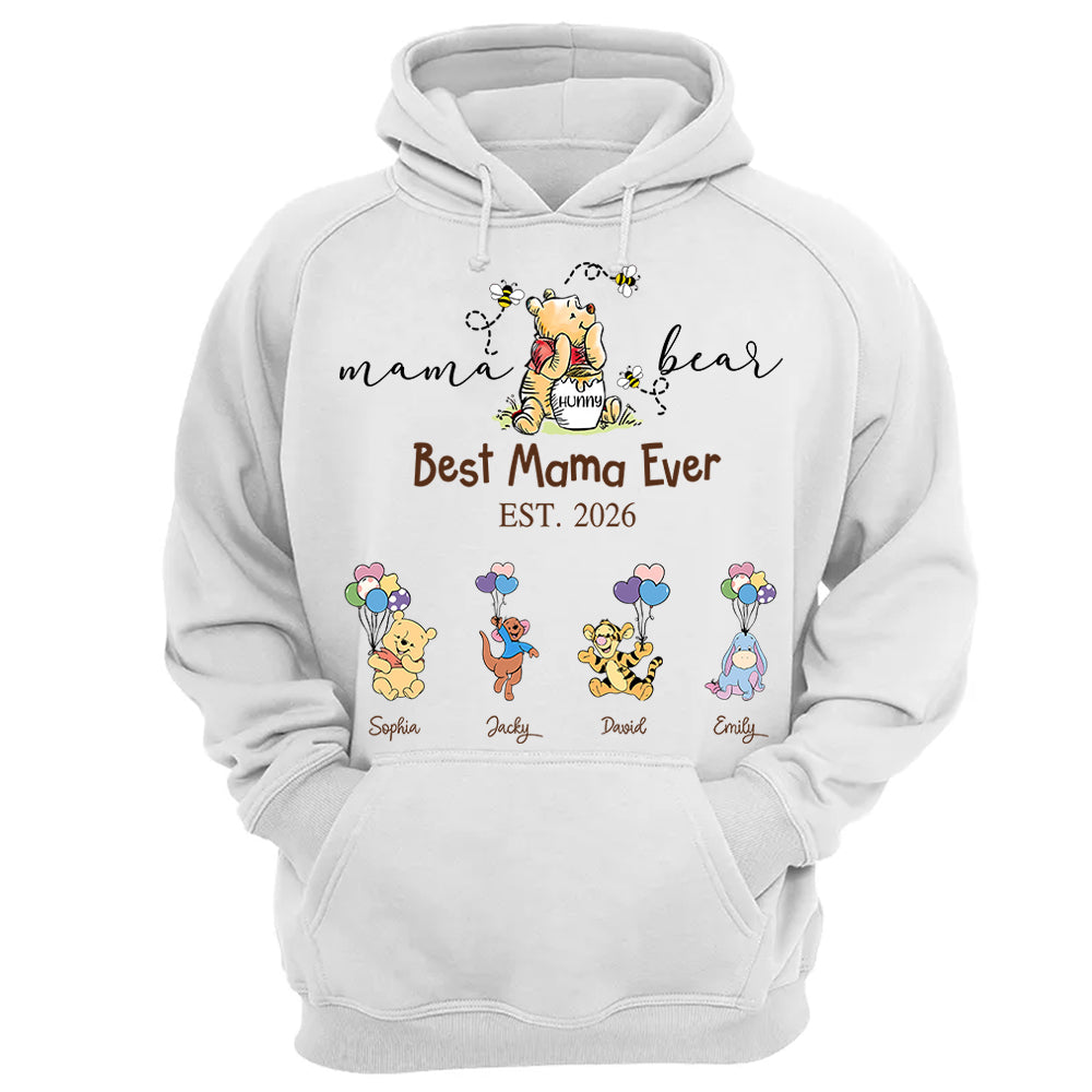 Custom Mama Grandma Bear  Sweatshirt, Mama Bear Shirt, Personalized Shirt Gift For Mom, Grandma, Custom Mother's Day Sweatshirt Shirt MI209