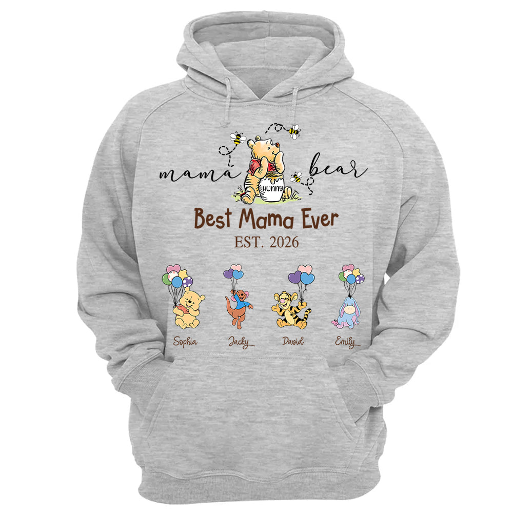 Custom Mama Grandma Bear  Sweatshirt, Mama Bear Shirt, Personalized Shirt Gift For Mom, Grandma, Custom Mother's Day Sweatshirt Shirt MI209