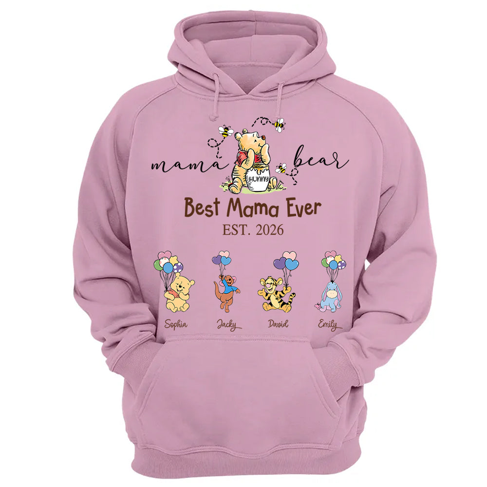 Custom Mama Grandma Bear  Sweatshirt, Mama Bear Shirt, Personalized Shirt Gift For Mom, Grandma, Custom Mother's Day Sweatshirt Shirt MI209