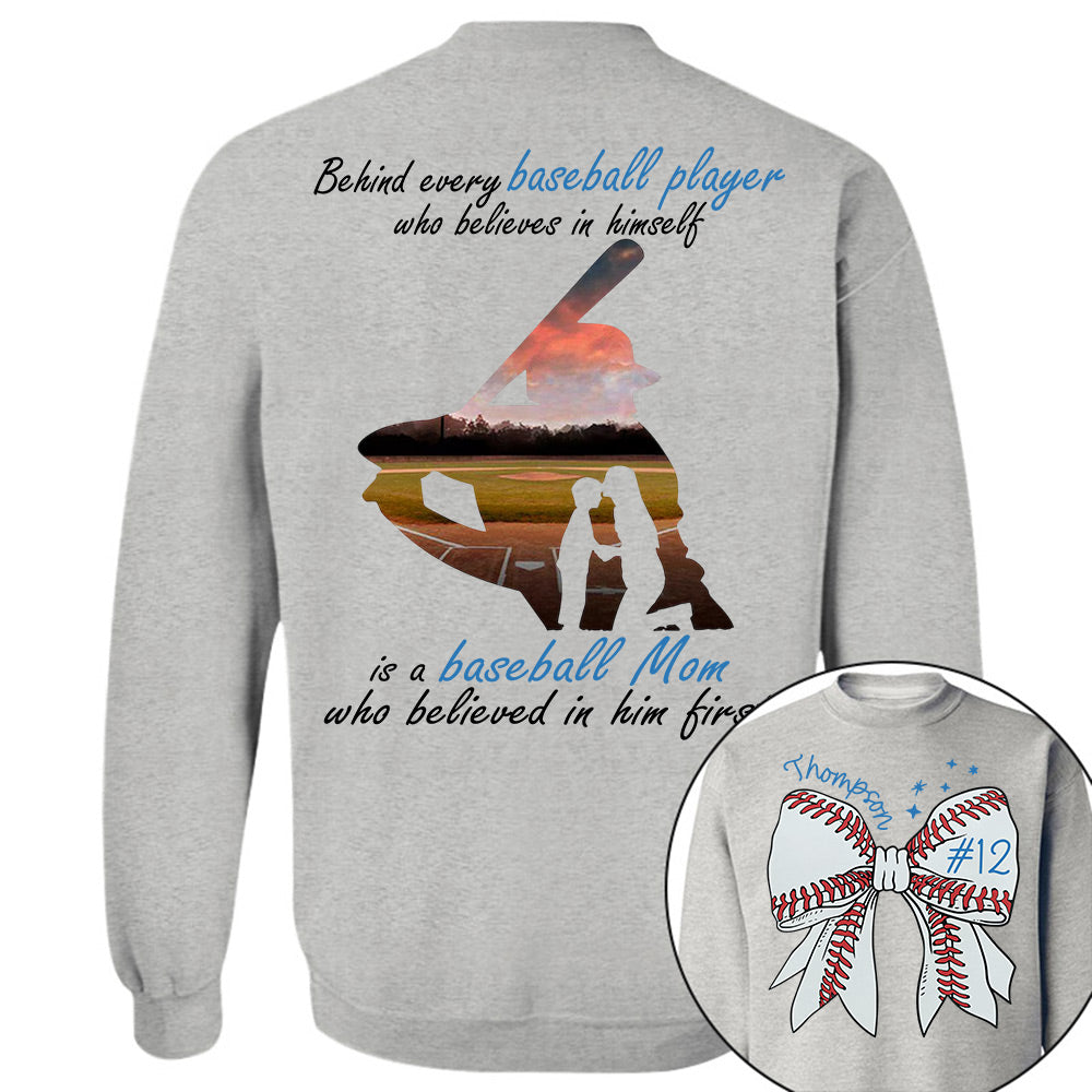 Behind Every Baseball Player Shirt - Personalized Shirt For Baseball Family A2110