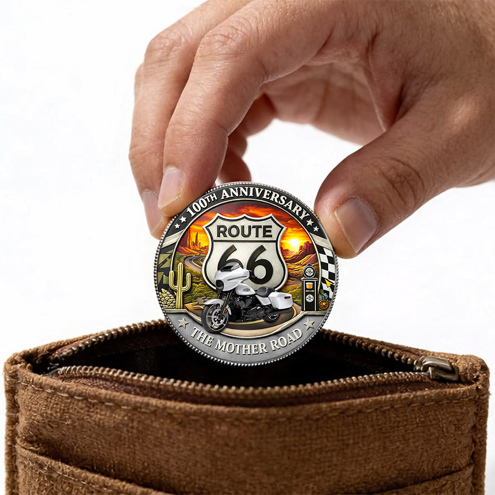 Celebrate 100 Years of Road Route 66 - Custom Vehicle's Photo Commemorative Coin A2110 Pt99