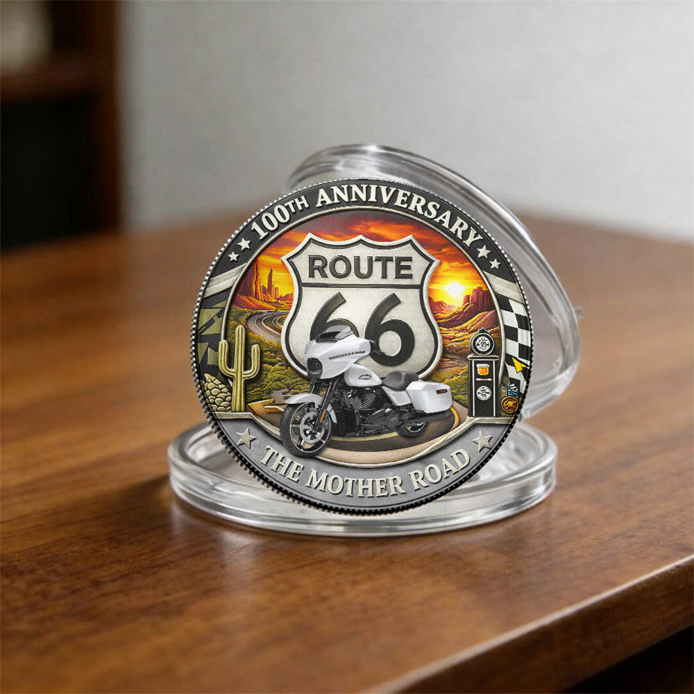 Celebrate 100 Years of Road Route 66 - Custom Vehicle's Photo Commemorative Coin A2110 Pt99
