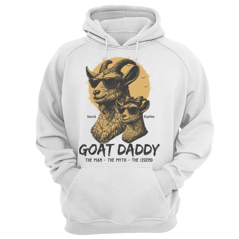 Personalized Goat Daddy Shirt, Funny Father's Day Gift For Dad L0411 Hv01