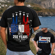 Personalized Dad Grandpa Nation Flag American 250th Anniversary Shirt - Semiquincentennial 1776-2026 Shirt - Cool Father's Day Gift For Dad, Grandpa T1807 VH01
