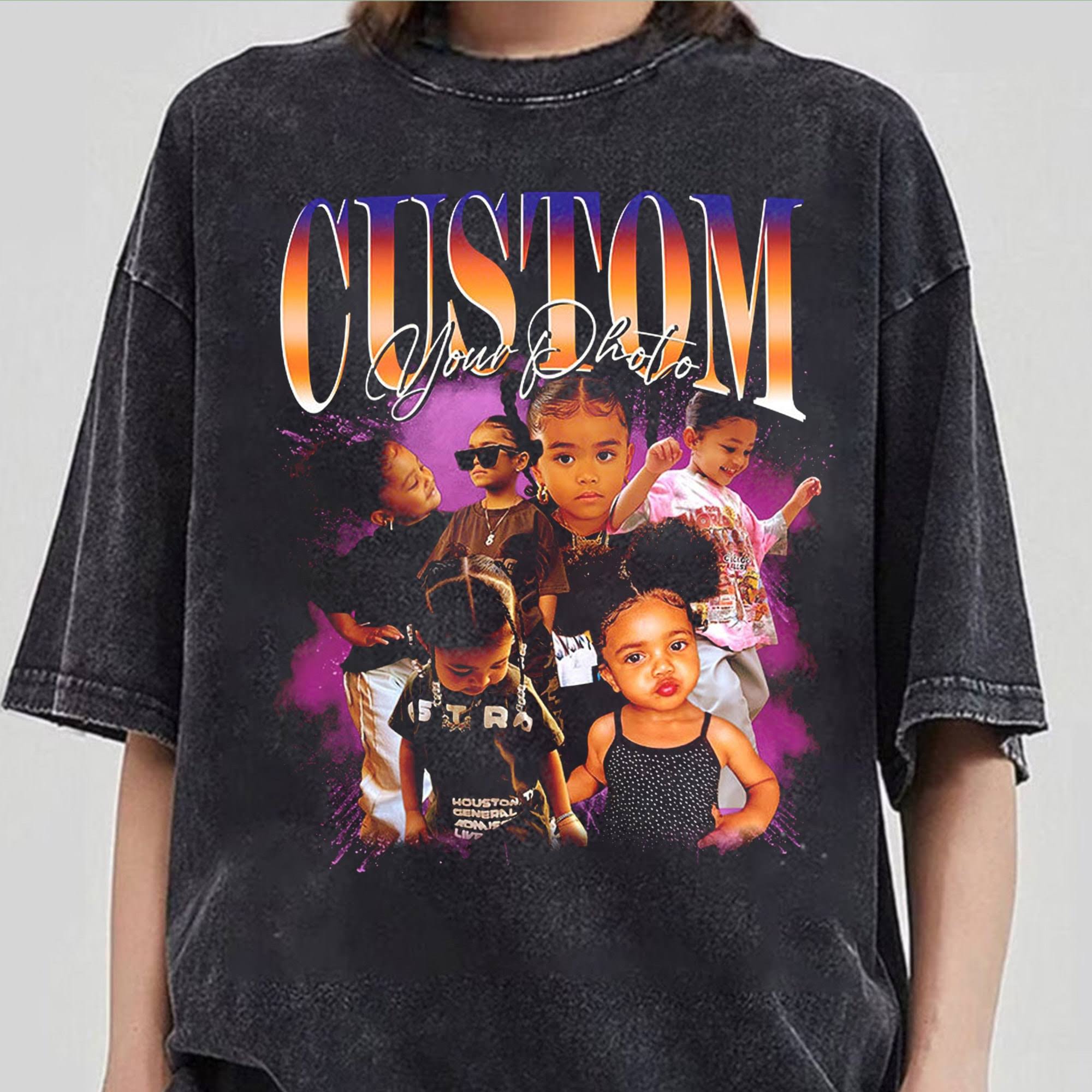 Custom Bootleg Rap Tee, Custom Bootleg Comfort Color Shirt, 90s Vintage Bootleg Shirt, Custom your own Photo, Vintage Graphic Gift