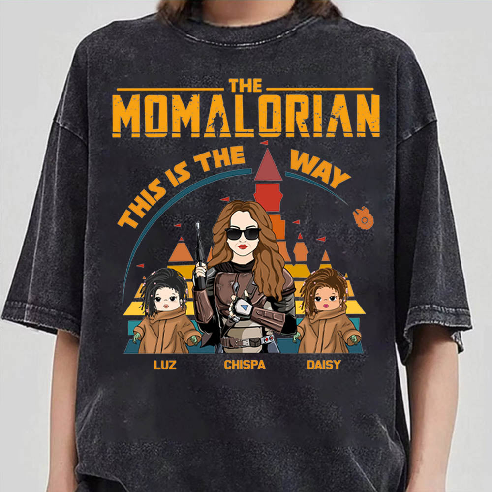 The Momalorian This Is The Way - Personalized Shirt For Mom Dad