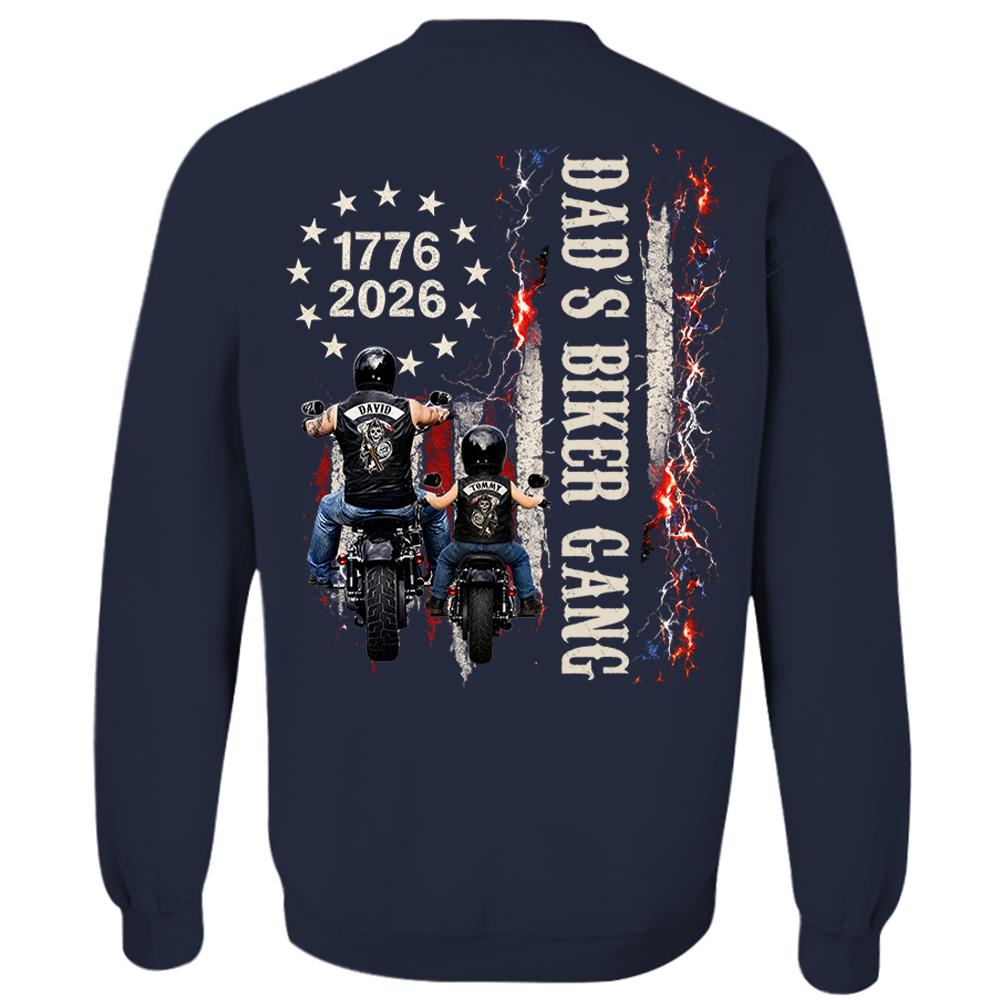 Custom Grandpa’s Biker Gang Shirt - Personalized Gift For Dad, Grandpa Nh00