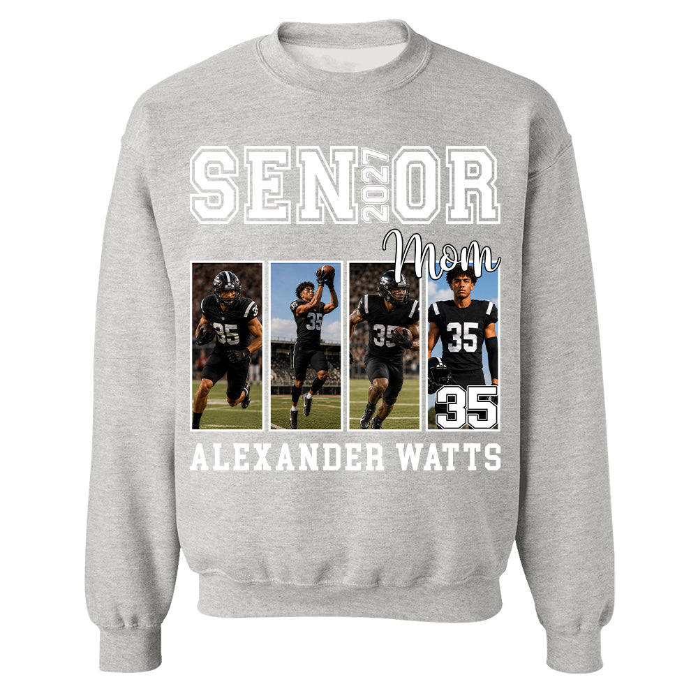 Senior Mom Custom Photo 2027 Sport Mom Shirt L0411 TH23