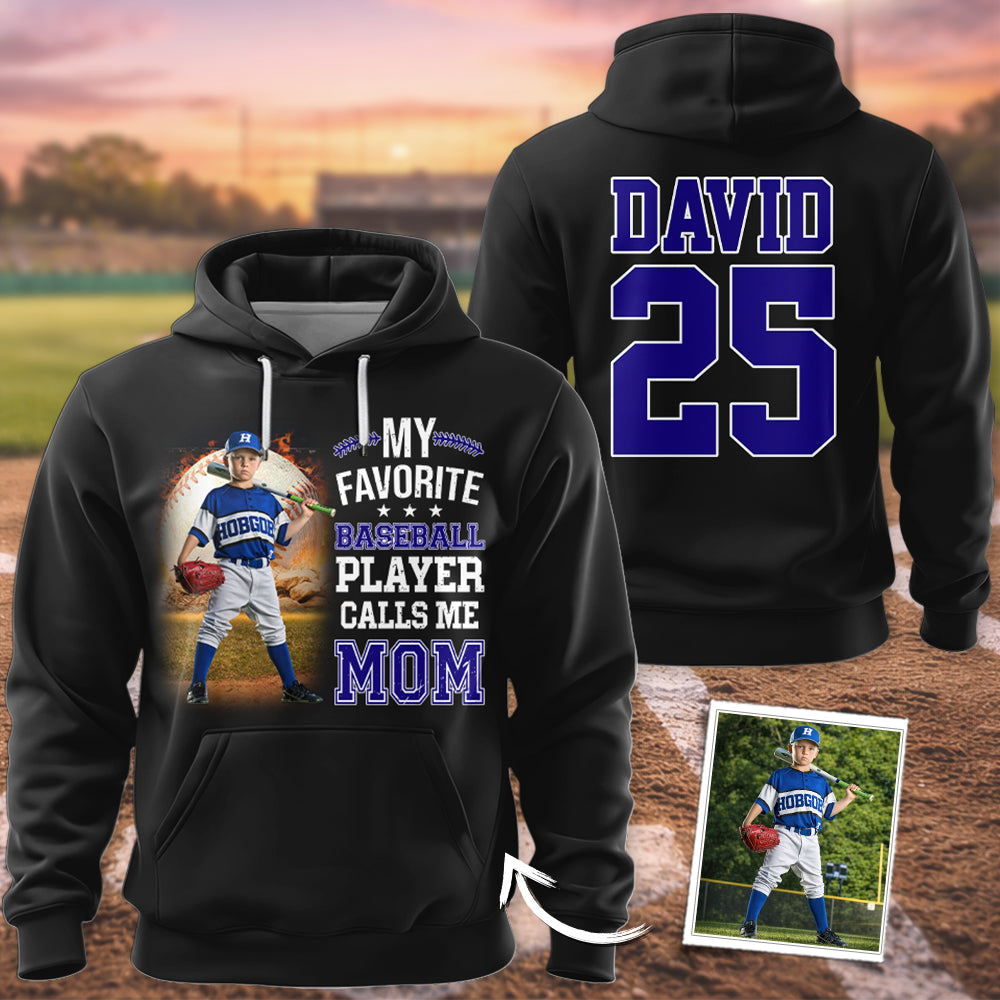 My Favorite Players Calls Me Mom, Personalized Baseball Shirt, Gift For Baseball Lover Na02