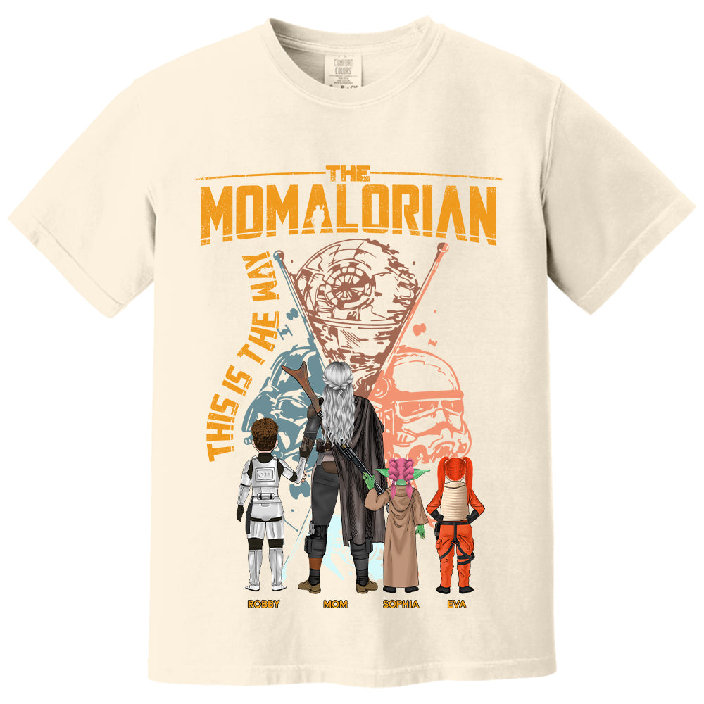 The Momalorian This Is The Way - Personalized Shirt For Mom - Mother's Day Gift 2026 Vrs2 T1807 T24