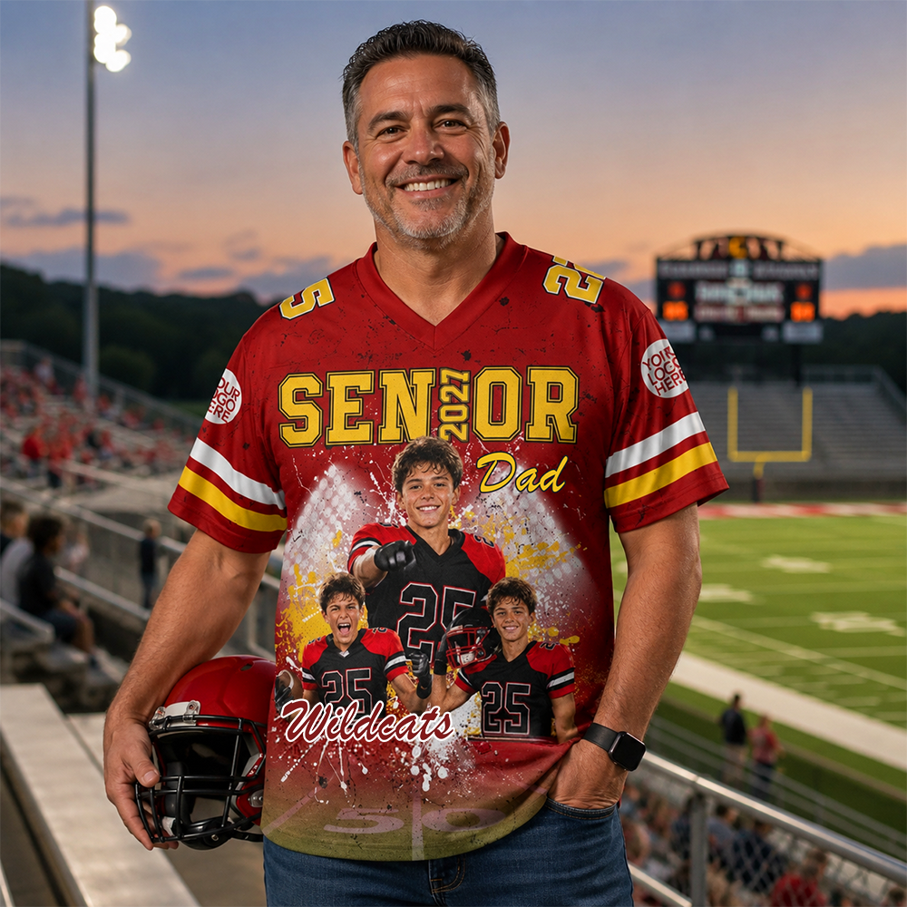 Custom Senior 2026 Football Mom, Football Jersey Gift For Football Lovers L0411 Hv01