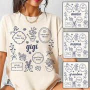 Personalized Nana Shirt, Custom Grandma Sweatshirt, Floral Nana Gift, Gift for Grandma, Mother's Day Gift Li29