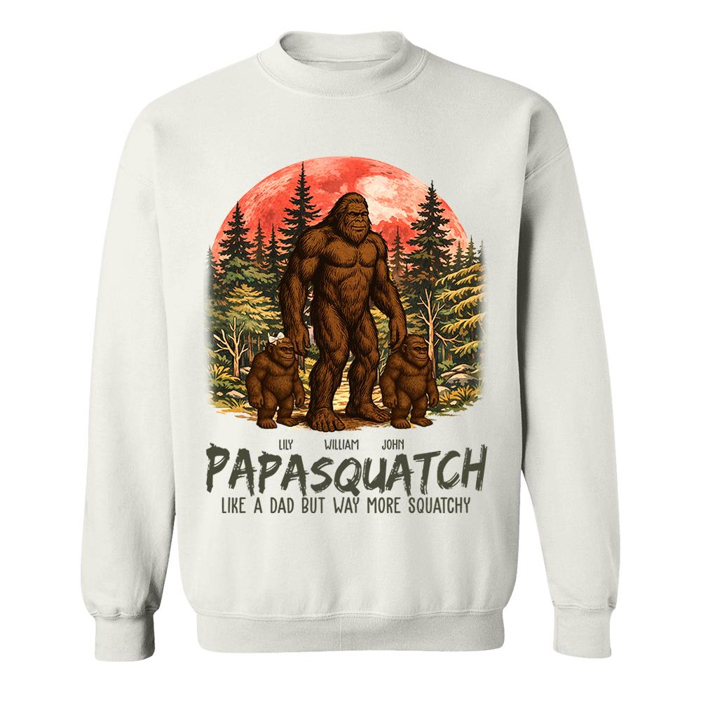Custom Papasquatch, Like A Grandpa, Just Way More Squatchy Vintage Shirt Nh00