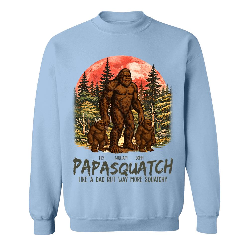 Custom Papasquatch, Like A Grandpa, Just Way More Squatchy Vintage Shirt Nh00